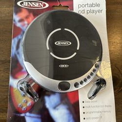 Jensen CD 60C Portable CD Player Bass Boost Anti Skip CD-R/RW New Sealed Walkman New