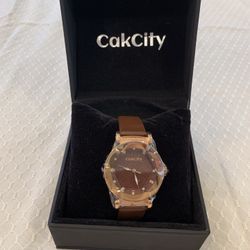 Brand New - CakCity Starry Sky Watch in Brown/Gold