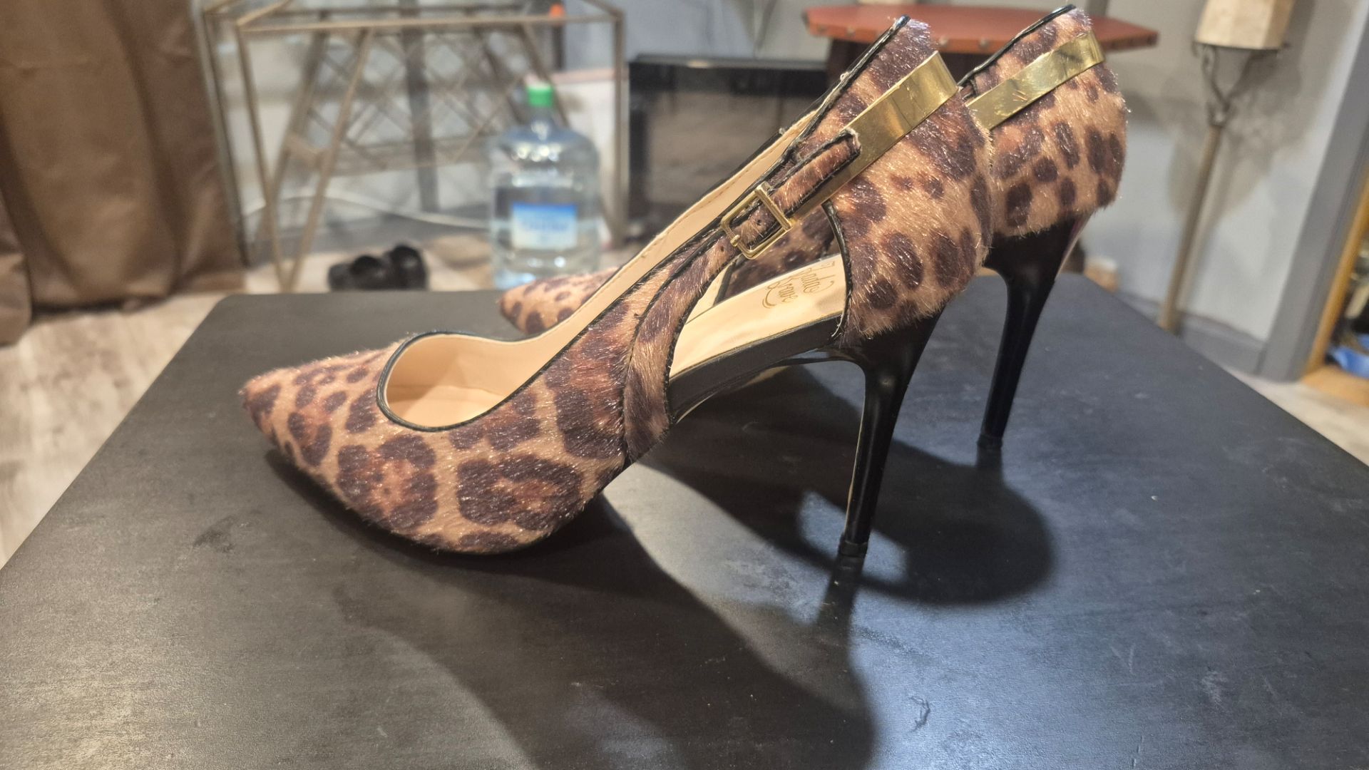 Leopard print heels size 9