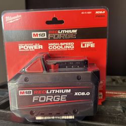 Milwaukee M18 Battery  Forge 8.0  New 