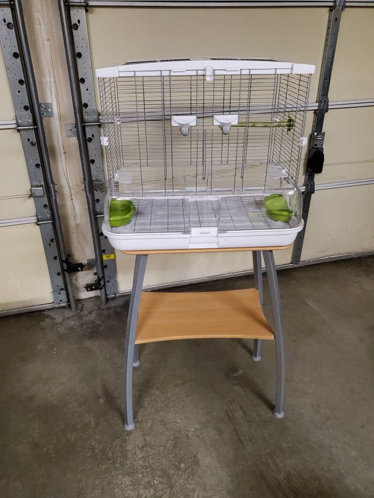 Vision medium bird cage and matching stand