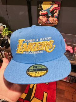 Born X Raised Los Angeles Lakers New Era Fitted Sz 7 1/2