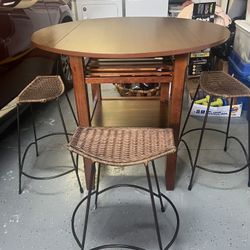 High Bar Table And Stools