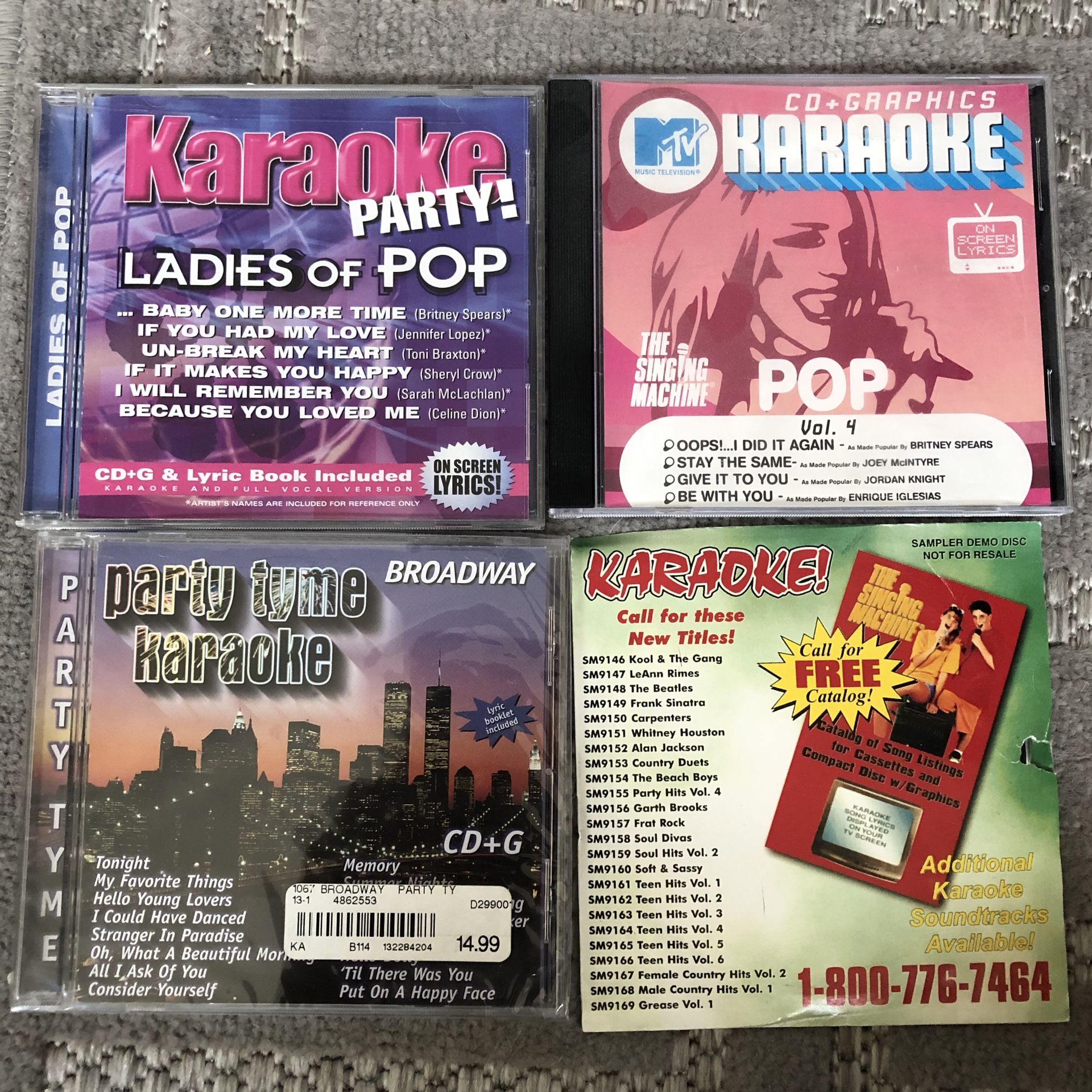 Kareoke cd bundle