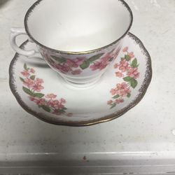 Vintage Tea Cup And Plate Royal Maivern Bone China Made In England 