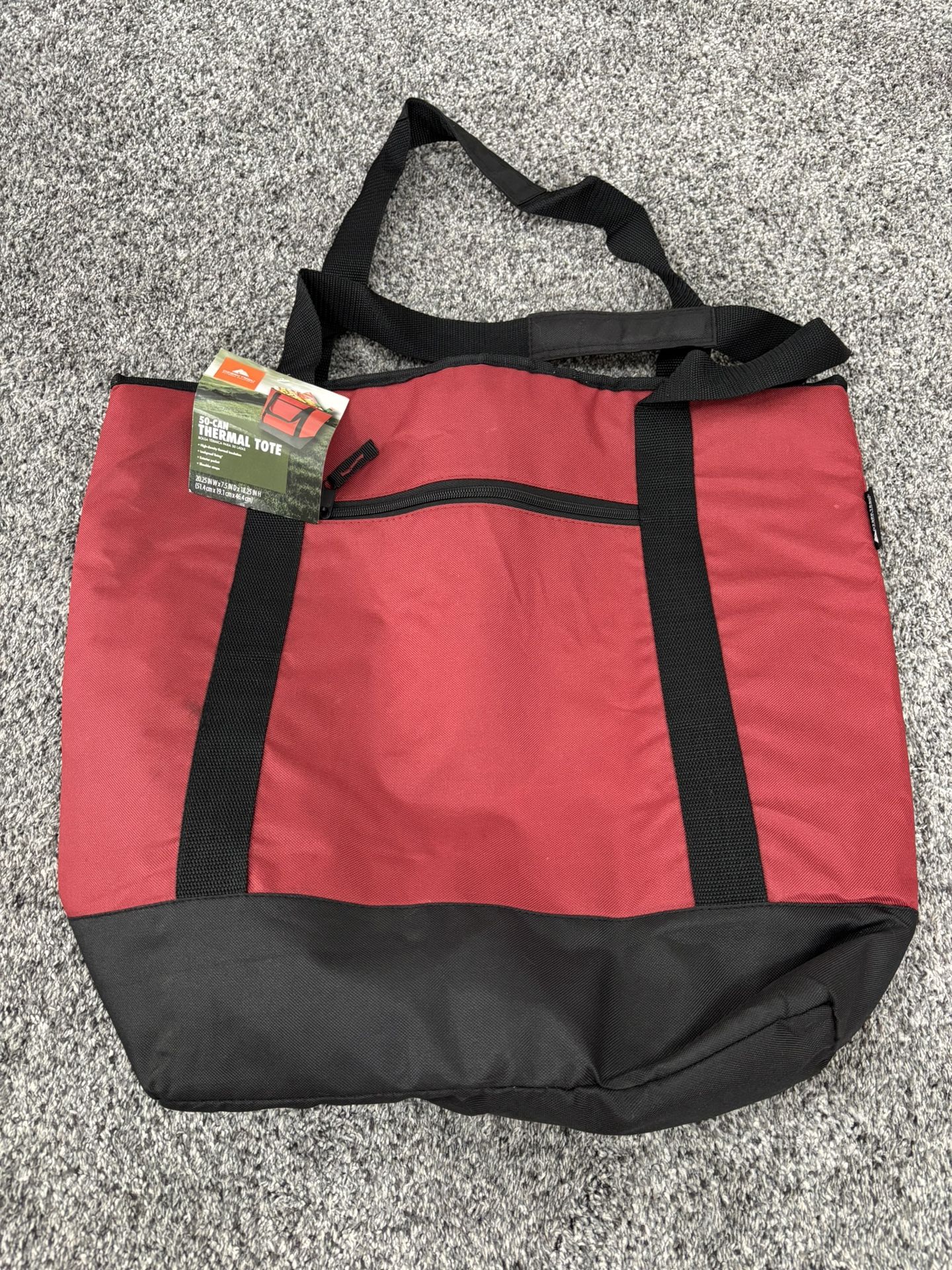 NEW Ozark Trail 50 Can Soft-Sided Cooler Tote, Red