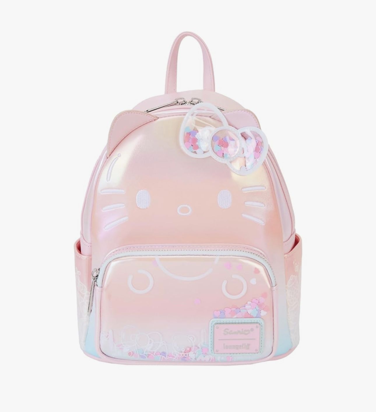 Hello Kitty Loungefly Sanrio 50th Anniversary Clear Pink Mini Backpack NWT