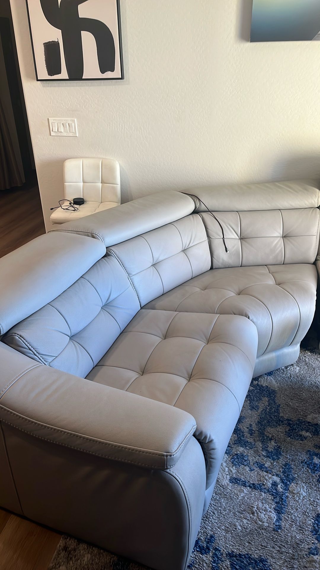 White Cream Couches four piece set