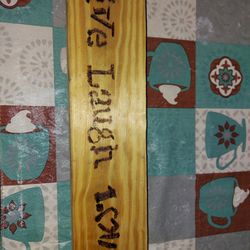 Wood Burn Sign