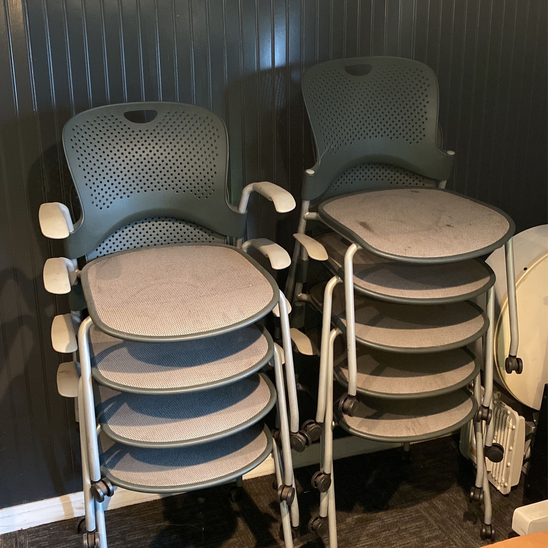 8 Office Chairs 