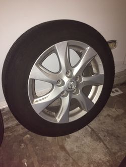 Tire RIM, with used tire for Mazda3, P205 55R16