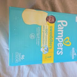 New Box Size 1 Pamper Diapers 