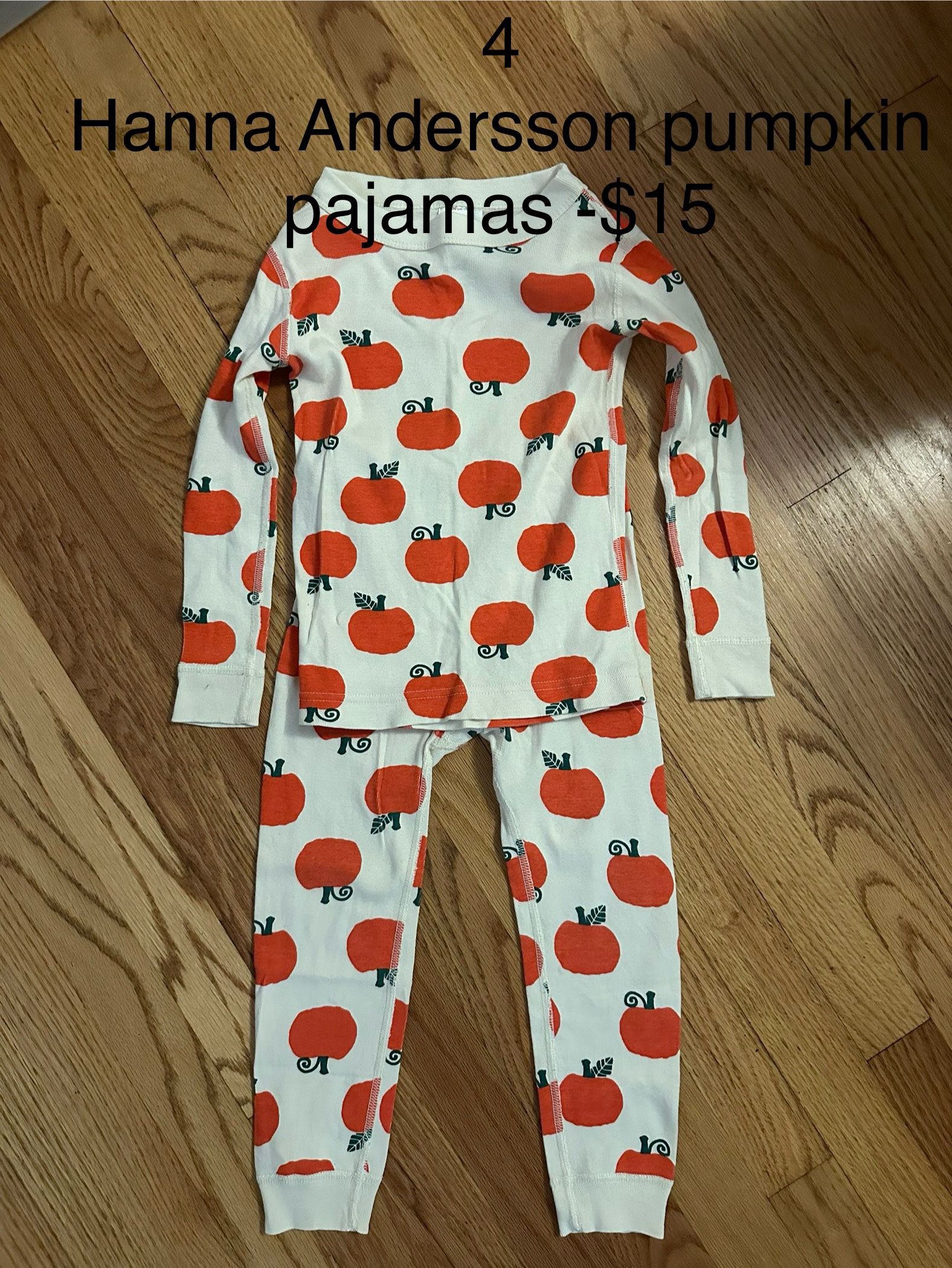 Hanna Andersson 4T Pumpkin Pajamas