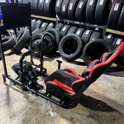 Video game racing sim