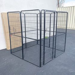 (NEW) $180 Heavy Duty 5x5x5ft Tall 8-Panel Pet Playpen Dog Crate Kennel Exercise Cage Fence