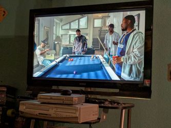37 inch Sony Bravia TV & Roku Stick with remotes
