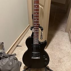 Les Paul Special Epiphone electric guitar with stand 