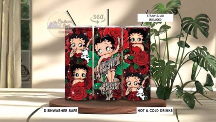 Rose Betty 20 oz Stainless Steel Tumbler (READ DESCRIPTION)