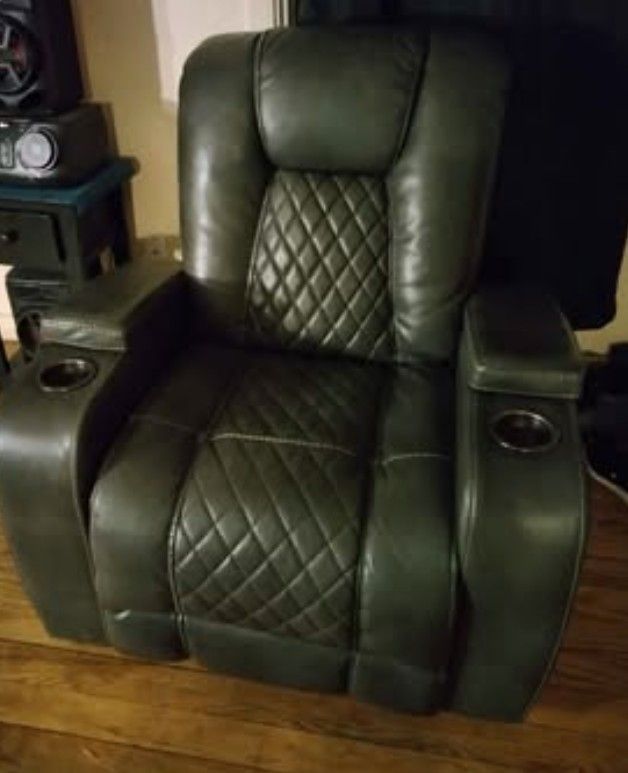 Reclining Sofa And Radio with two Speakers Just For 200$ (Both In Good Condition)