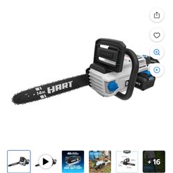 New HART 4OV Cordless Brushless 14 inch Chainsaw Kit (1) 4.0Ah Lithium-lon Battery