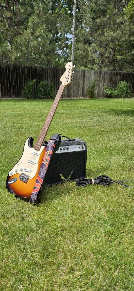 Left-Handed Squier Strat + Amp Bundle β Great for Beginners
