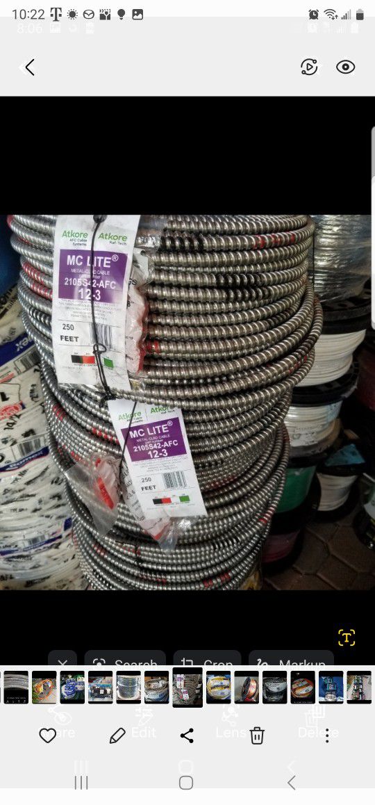 12/3 Mc Cable 250ft  ( IBUY 12/2 MC CABLE )