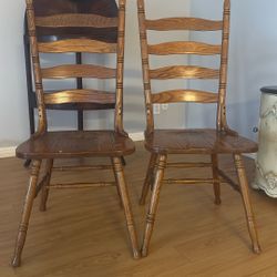 2 Free Wooden Chairs 