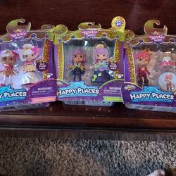 Lot Of 3 Different Shopkins Happy Places Doll Sets New In Boxes Make Offer