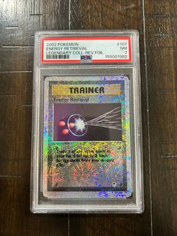 PSA 7 Energy Retrieval Reverse Holo Legendary Collection 2002 Trainer 107/110 👑