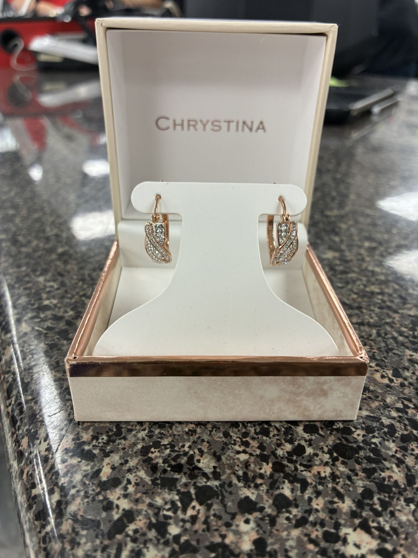 Silver Plated Crystal Earrings
