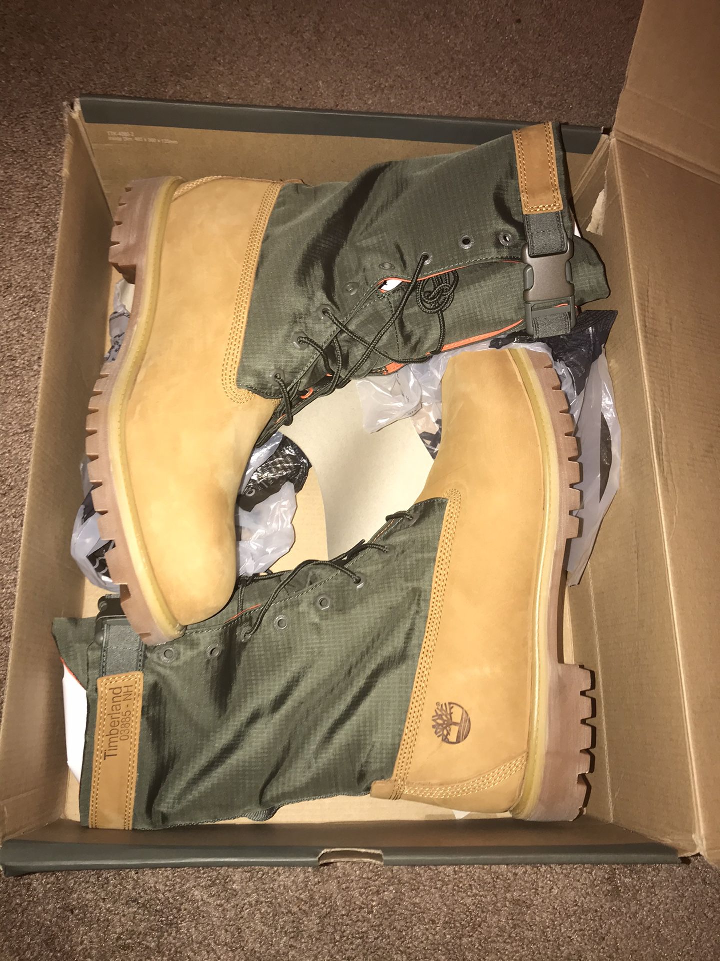 Timberland 6" Premium Gaiter Men's Boots Size 14 Limited Release Wheat Green