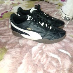Puma Shoes Mens Size 9 (Used) Black, Brown And White Color On Shoe Price $20