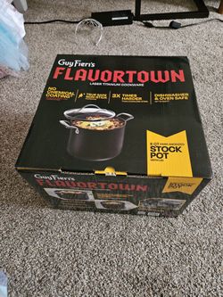 8 QT Hard Anodized Stock Pot With Lid