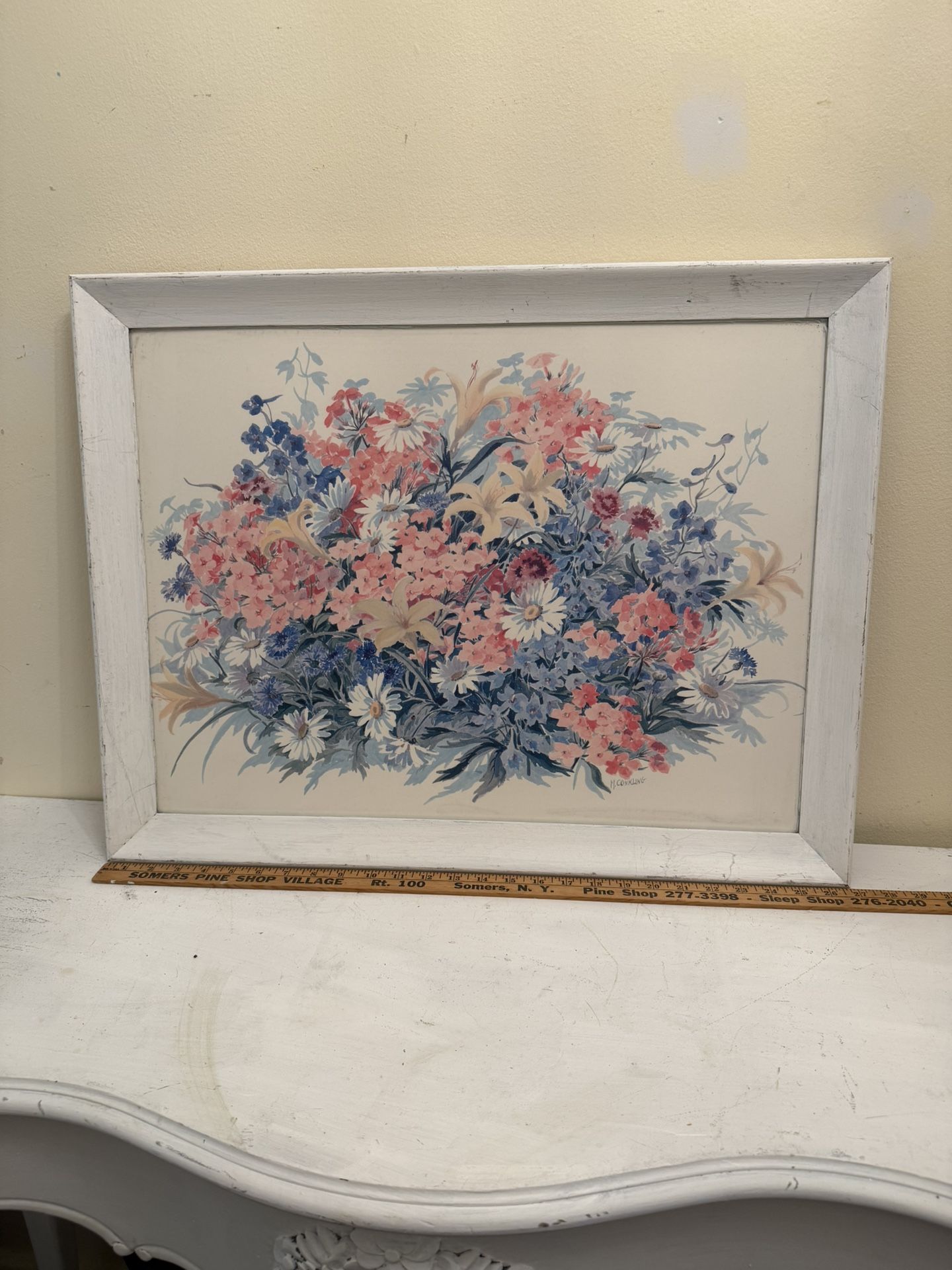 Large Vintage Floral Print