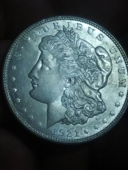 1921d silver Morgan dollar