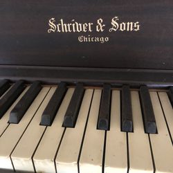Upright Schriver & Sons Chicago Piano 