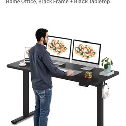 64 Inch Desk Sitting And Standing Motorized In Box Never Opened