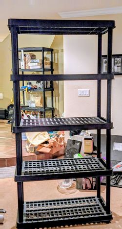 Pair (2) of Shelving/Storage Racks + 4 Steel Racks