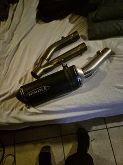 Hindle Performance motorcycle exhaust system.
