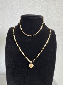 Cadena y manilla de oro 10KT