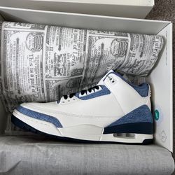 Jordan X Levi  AJ 3 Denim Size 12