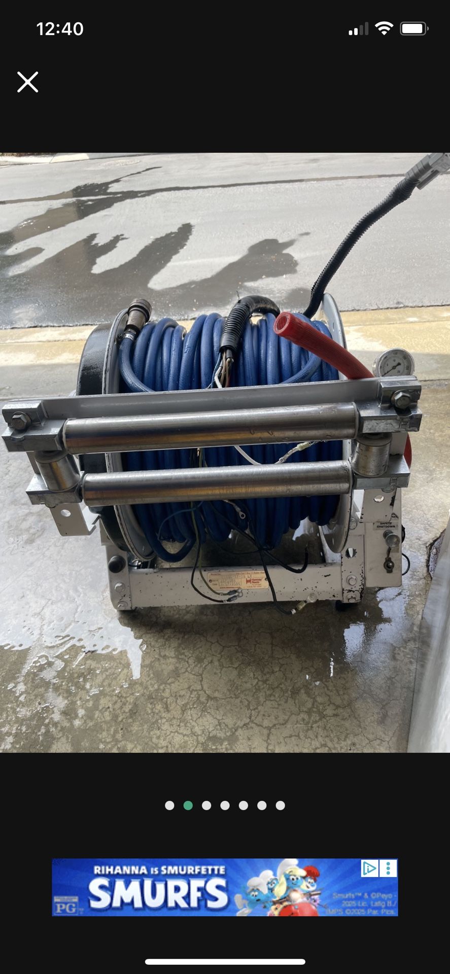 Hannay Electric Reel With Guide. Works Perfectly.