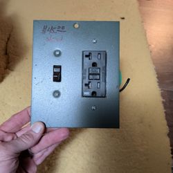 New GFCI Outlet And On/Off Switch