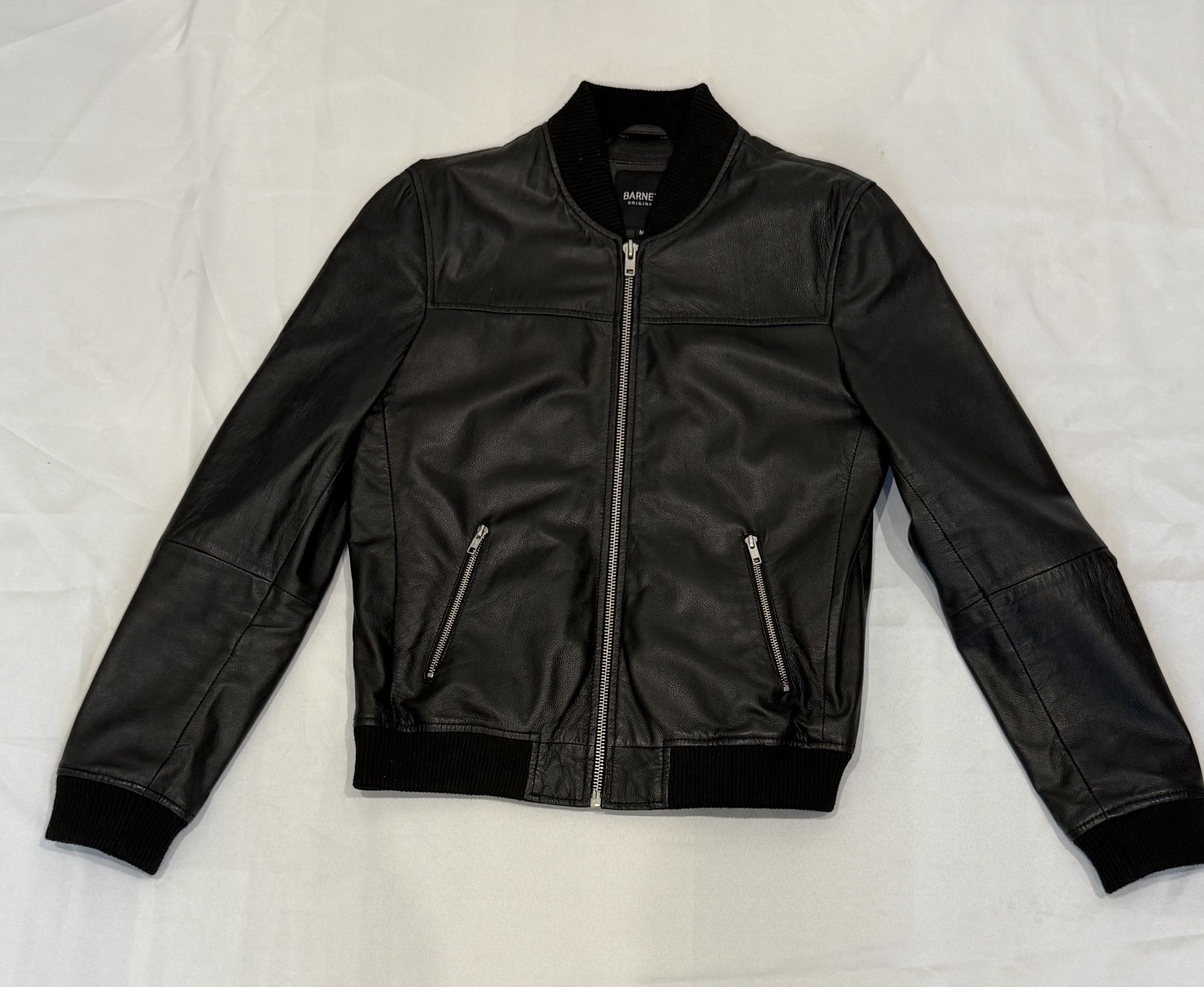 Leather Bomber Jacket