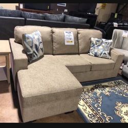 L Shaped Driftwood Small Comfy Sofa Chaise 🤩 Living Room 👍 Brand New 💥