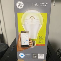 GE Link Connected LED A19 Light Bulb 60W Daylight Wink Hub Required NEW