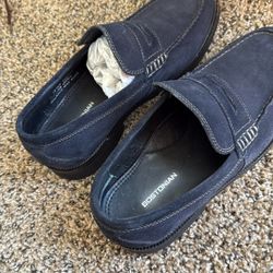 Bostonian Blue Leather Loafer Shoes | Men’s Size 8.5 | Brand New | Slip-On Dress Casual