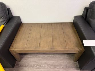 Wood coffee table