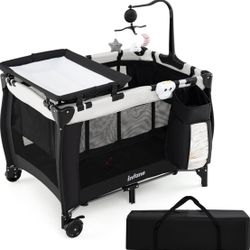 INFANS 3 in 1 Pack and Play, Portable Travel Baby Crib For Sale $49.00 50%+ OFF Retail $99.99 NEW IN BOX