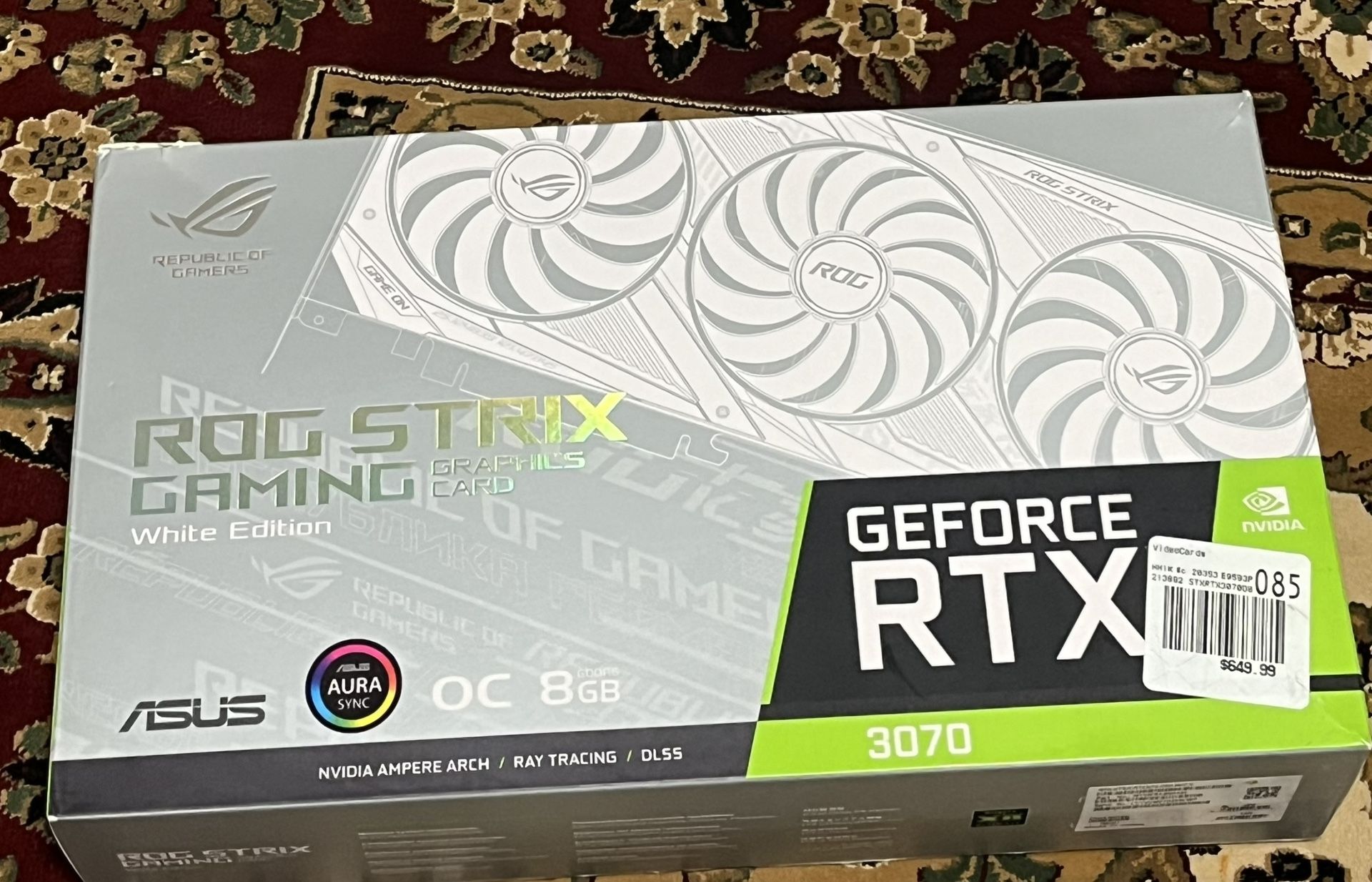 GeForce 3070 STRIX WHITE GPU